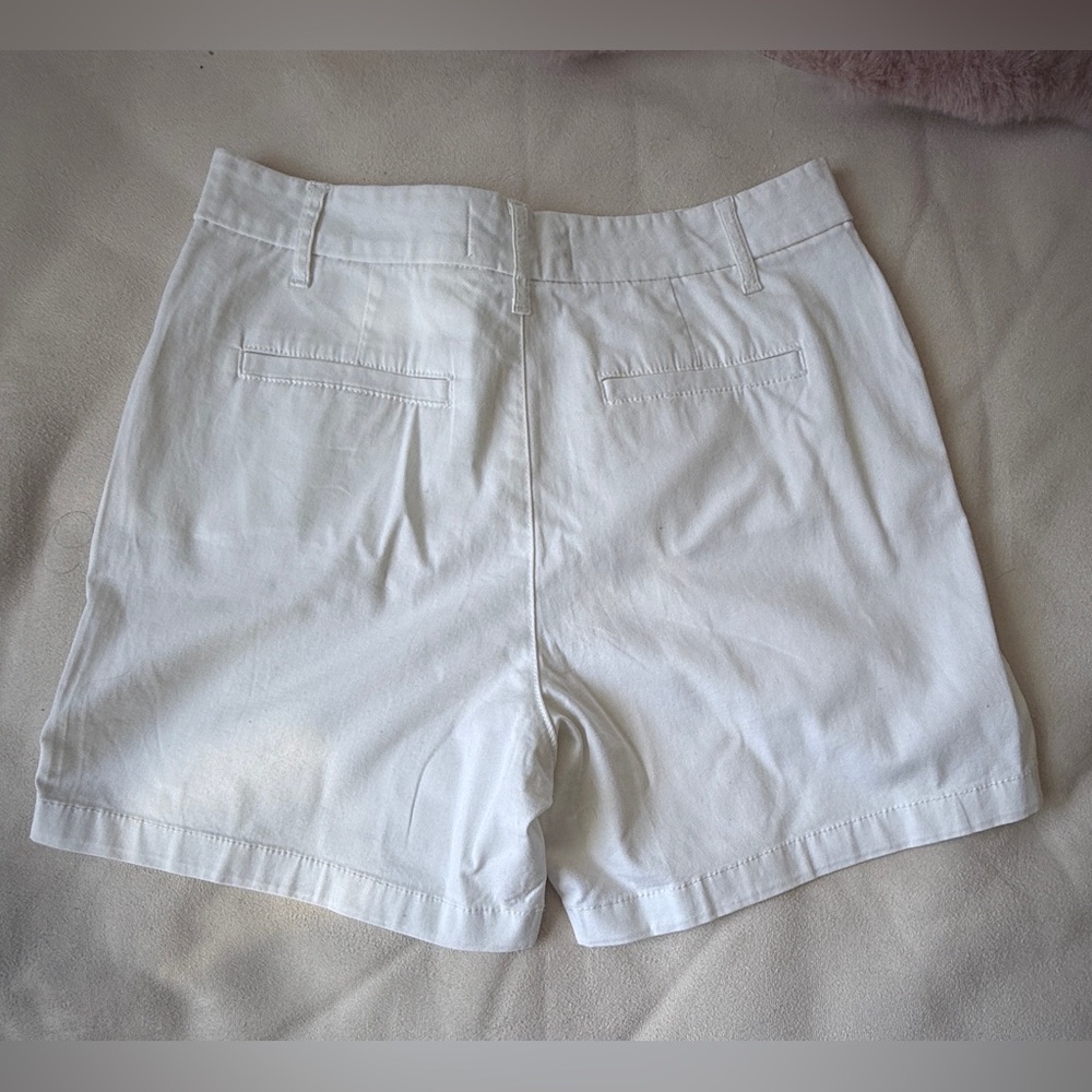 Anne Klein White Cotton Shorts Size 10 NWT (No Tags) - Picture 4 of 7